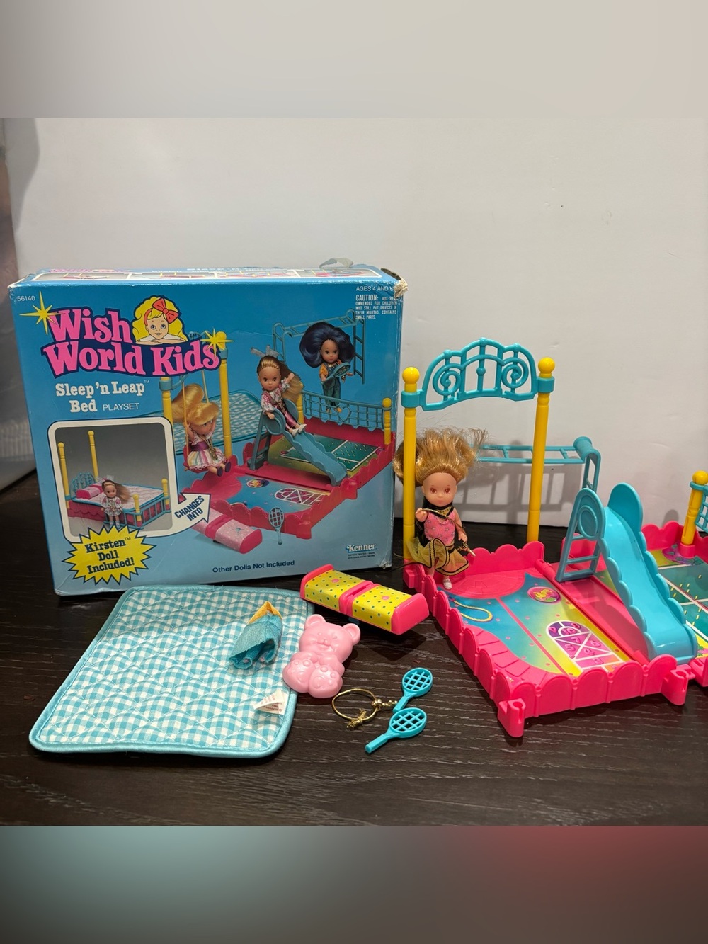 VINTAGE 1987 KENNER WISH WORLD KIDS SLEEP M LEAP BED PLAYSET W DOLL